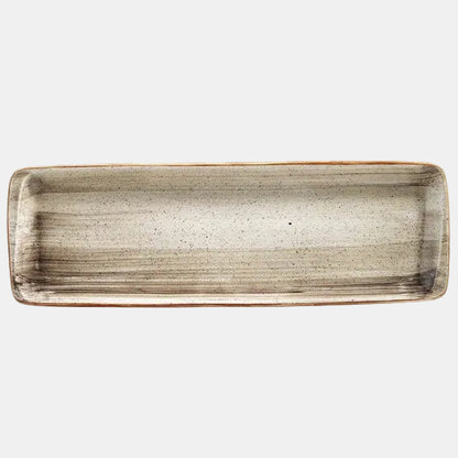 Fuente rectangular Porcelana Terrain Moove. Varias medidas y Uds. - Klimer
