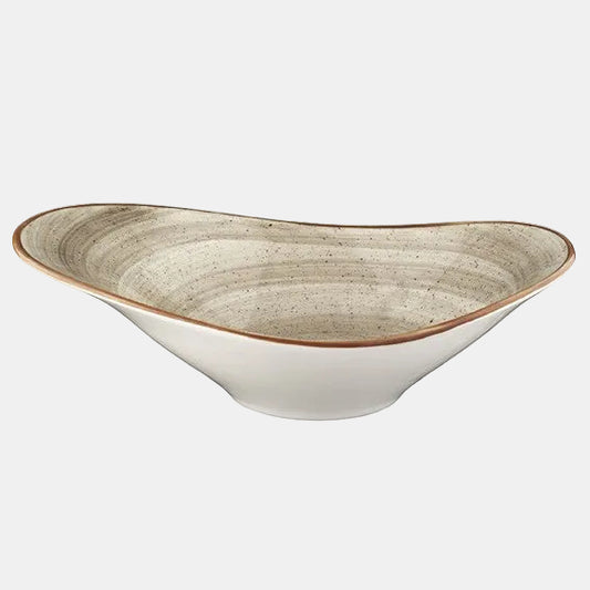 Bowl oval Porcelana Terrain. 27 x 18 cm - 6 Uds. - Klimer