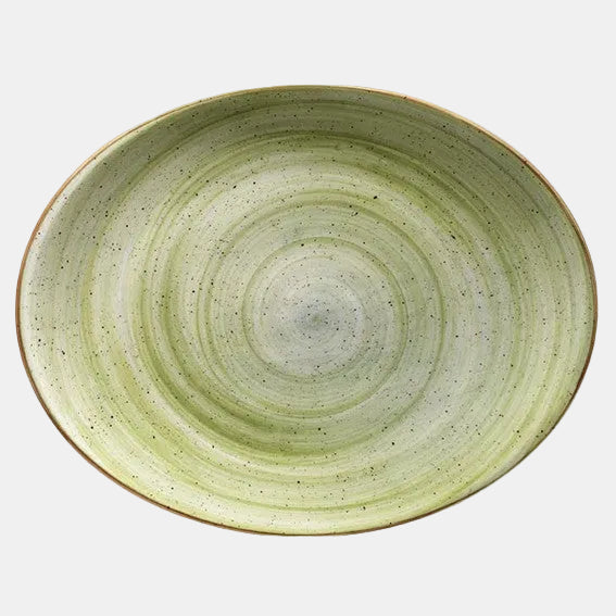 Fuente oval Porcelana Therapy Moove. 31 x 24 cm - 6 Uds. - Klimer