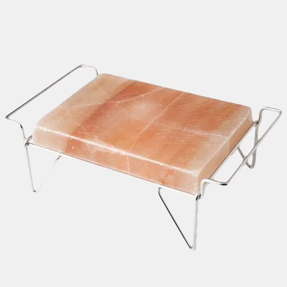 Soporte inox para plancha de sal. 40 x 24 x 14 cm - 1 Ud. - Klimer