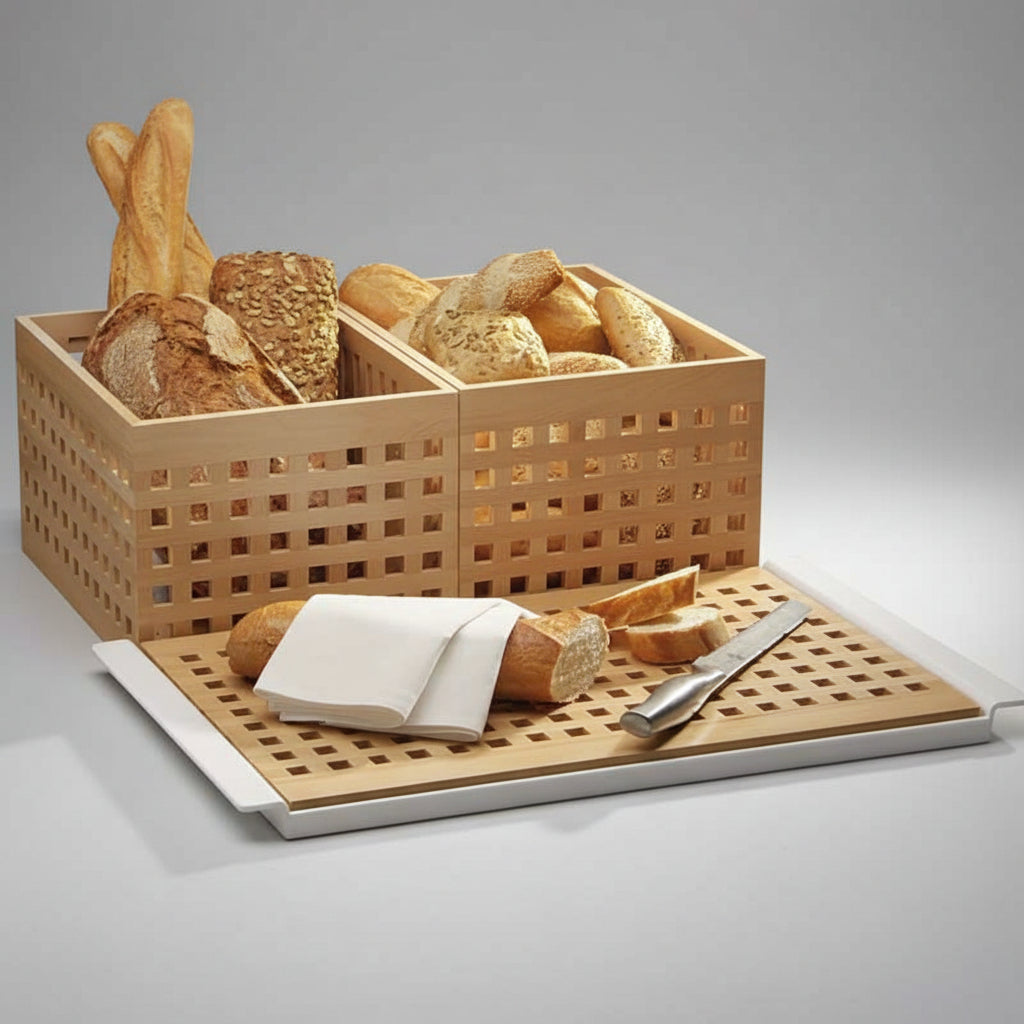 Caja madera haya para pan. Varias medidas - 1 Ud. - Klimer