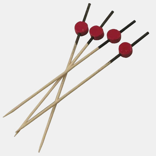 Brochetas roja-negra. 12 cm - 200 Uds. - Klimer