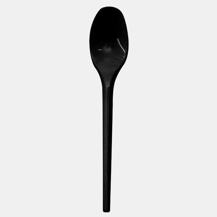 Cuchara postre PS negro. 12,5 cm - 2000 Uds. - Klimer