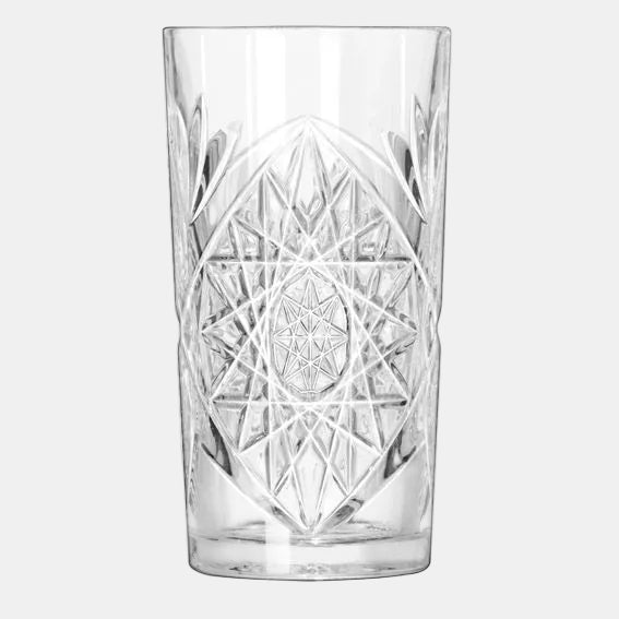Vasos altos cristal tallado Hobstar. 470 ml - 12 Ud. - Klimer