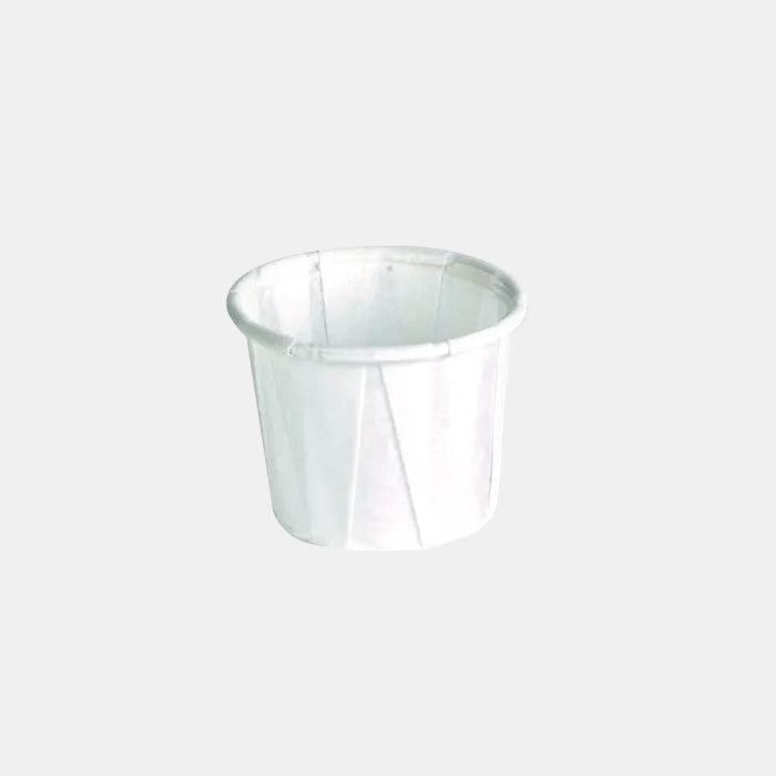 Tarrina de papel plisado. ø2.6 x 2.8 cm. 14 ml - 250 uds. - Klimer