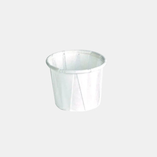 Tarrina de papel plisado. ø2.6 x 2.8 cm. 14 ml - 250 uds. - Klimer
