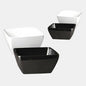 Cuenco cuadrado melamina 9 x 9 x 4 cm. 140 ml - 1 Ud. - Klimer