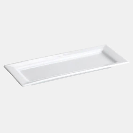 Bandeja porcelana rectangular 30.5 x 11.5 x 1.5 cm - 6 uds. - Klimer