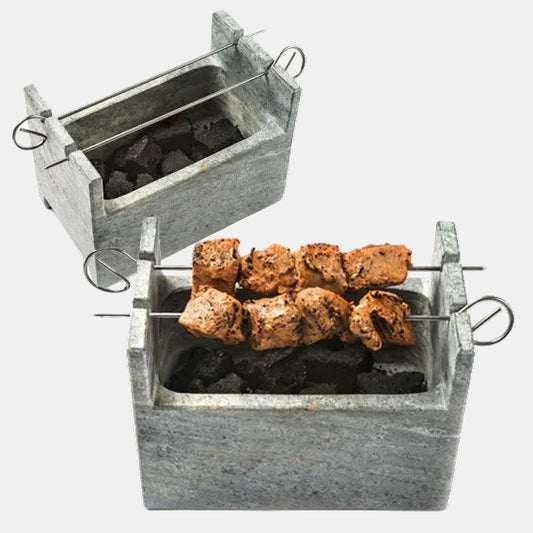 Barbacoa de piedra Charcoal Grill. 20 x 13 x 15 cm - 1 Ud. - Klimer