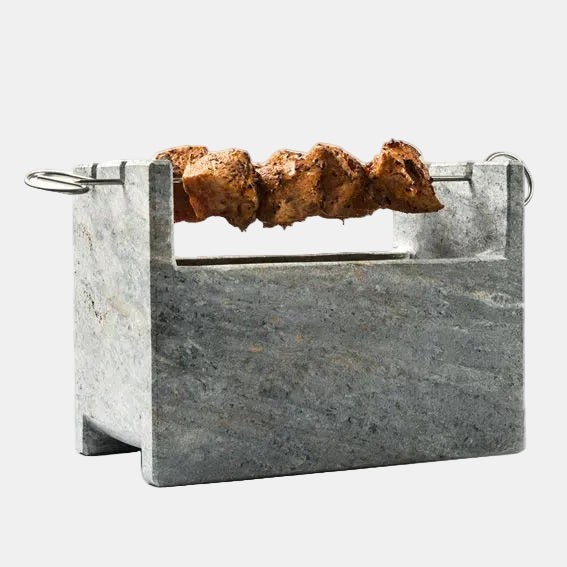 Barbacoa de piedra Charcoal Grill. 20 x 13 x 15 cm - 1 Ud. - Klimer