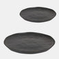 Plato redondo negro Stoneware. Varias medidas - 6 Uds. - Klimer