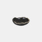 Plato redondo irregular negro filo marrón Stoneware. Varias medidas y uds. - Klimer