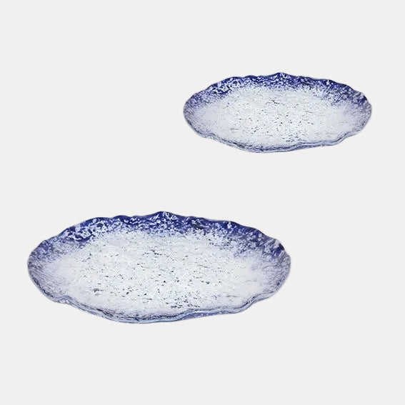 Plato cobalto postre redondo. ø20 x 1,5 cm - 6 Uds. - Klimer