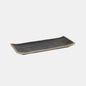 Bandeja rectangular negra marrón Stoneware. Varias medidas - 4 Uds. - Klimer