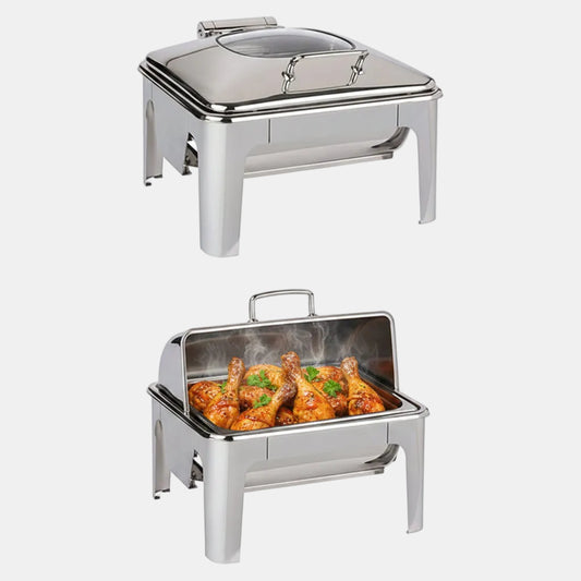Chafing Dish easy induction Inox GN 2/3 5.5 L. - Klimer
