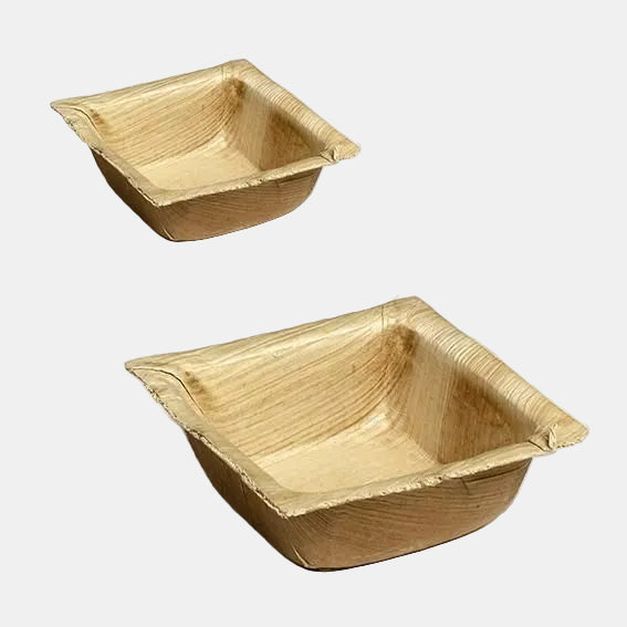 Mini bowl hoja de palma Bali. 7 x 7 cm - 600 Uds. - Klimer