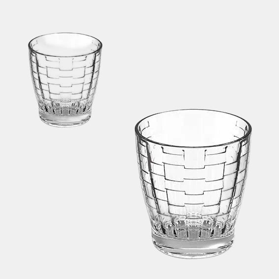 Vaso cristal transparente Olympea craft. 34 cl - 6 Uds. - Klimer