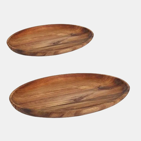 Bandeja oval acacia. 29,8 x 19,7 x 2,5 cm - 6 Uds. - Klimer