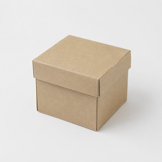 Caja flor para hamburguesa cartón Kraft parafinado. 12 x 12 cm - 1000 Uds. - Klimer