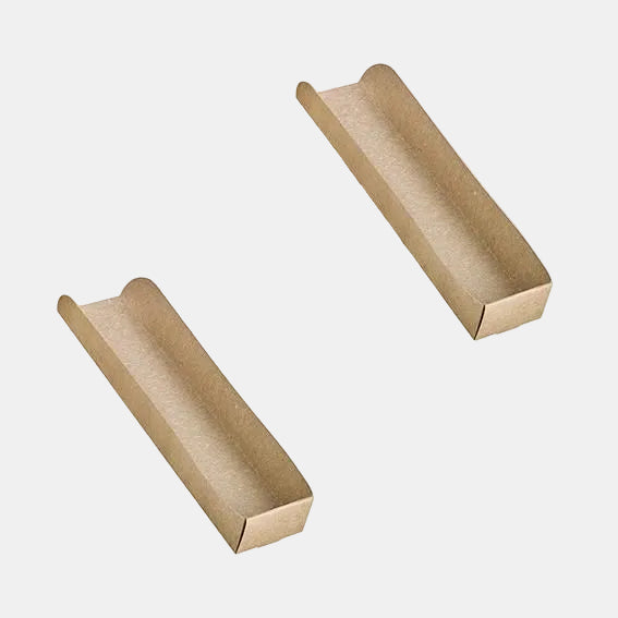 Bandeja para perritos Cartón Kraft. 25 x 5,5 x 3,5 cm - 1000 Uds. - Klimer