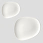 Plato llano irregular porcelana Tango. Varias medidas - 12 Uds. - Klimer