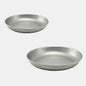 Plato hondo de acero inox vintage estilo americano. Varias medidas - 12 Ud. - Klimer