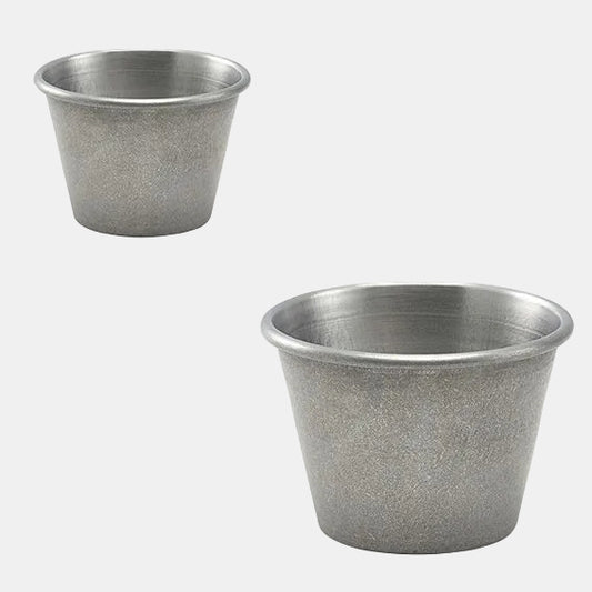 Ramekin acero inox vintage. 71 ml - 24 Uds. - Klimer