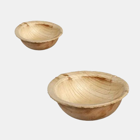 Mini bowl Areca de hoja de palma. ø6,4 x 2,1 cm - 25 Uds. - Klimer