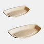 Plato oval Areca de hoja de palma. Varias medidas - 25 Uds. - Klimer