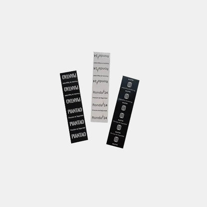 Precinto adhesivo personalizado en tinta negra. 12 x 3 cm. Varias cantidades. - Klimer