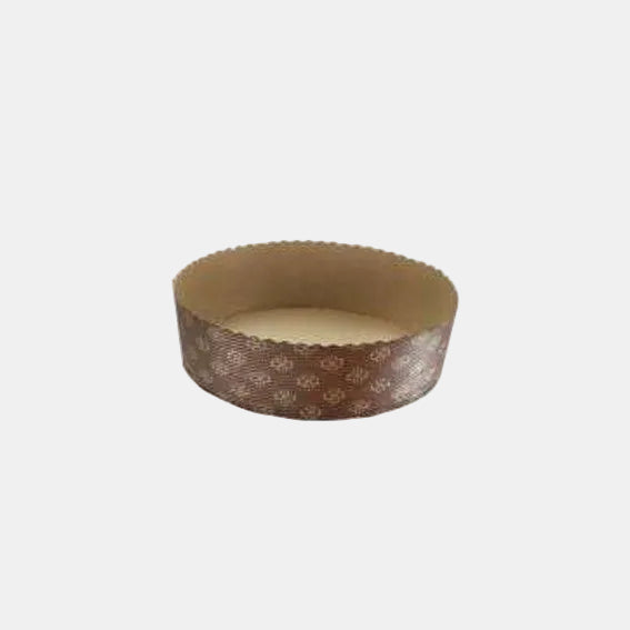 Molde redondo retractilado marrón de papel horneable. Varias medidas y unidades. - Klimer