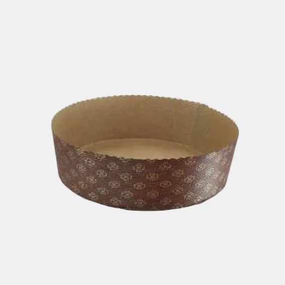 Molde redondo retractilado marrón de papel horneable. Varias medidas y unidades. - Klimer