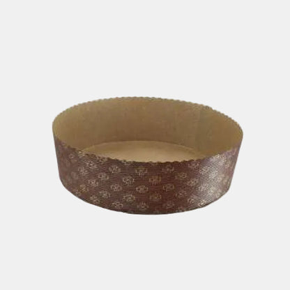 Molde redondo retractilado marrón de papel horneable. Varias medidas y unidades. - Klimer