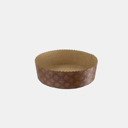 Molde redondo retractilado marrón de papel horneable. Varias medidas y unidades. - Klimer