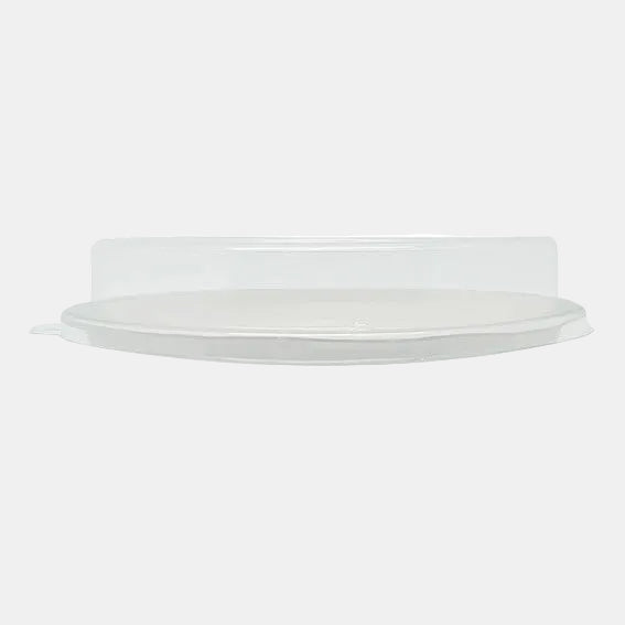 Tapa PET reciclable para bowl de caña de azúcar. 18 x 3,1 cm - 600 Uds. - Klimer