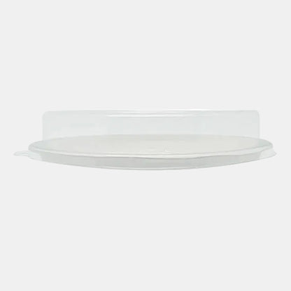 Tapa PET reciclable para bowl de caña de azúcar. 18 x 3,1 cm - 600 Uds. - Klimer