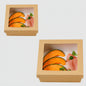Caja de cartón kraft con ventana. Varias medidas y unidades. - Klimer