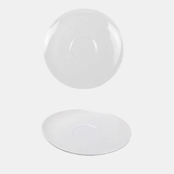 Plato para taza de café Perla Siloxiht blanca ø15,5 cm - 4 Uds. - Klimer
