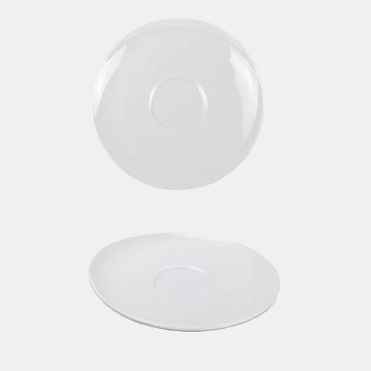 Plato para taza de café Perla Siloxiht blanca ø15,5 cm - 4 Uds. - Klimer