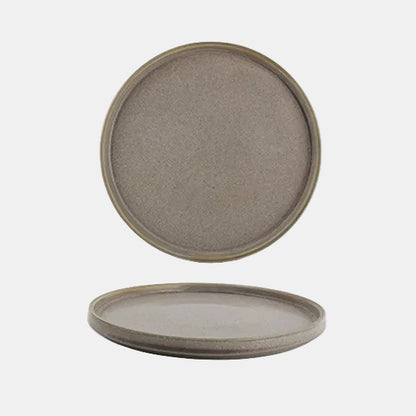 Plato llano de porcelana Structo. Varias medidas - 4 Uds. - Klimer