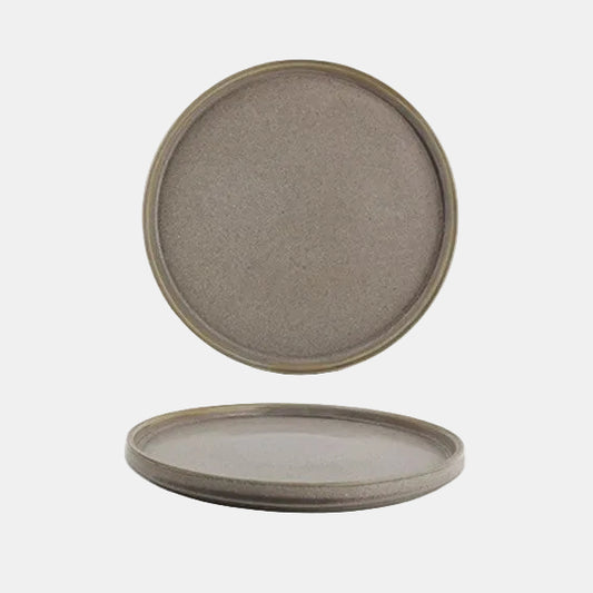 Plato llano de porcelana Structo. Varias medidas - 4 Uds. - Klimer