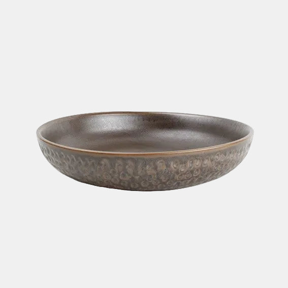 Plato hondo porcelana Brass cobre. ø22 x 4,5 cm - 4 Uds. - Klimer