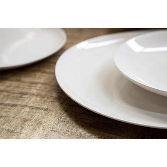 Plato llano Perla Siloxiht blanca. Varias medidas - 4 Uds. - Klimer
