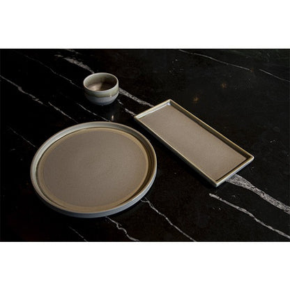 Plato llano de porcelana Structo. Varias medidas - 4 Uds. - Klimer