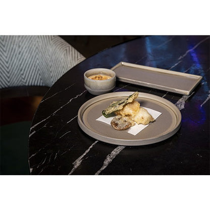 Plato llano de porcelana Structo. Varias medidas - 4 Uds. - Klimer