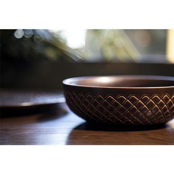 Bowl porcelana Brass cobre. ø16 x 4,5 cm - 4 Uds. - Klimer
