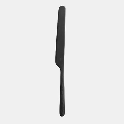 Cubertería acero inox mate Kodai Vintage Black - 12 Uds. - Klimer