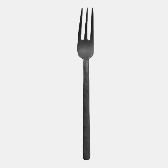 Cubertería acero inox mate Kodai Vintage Black - 12 Uds. - Klimer