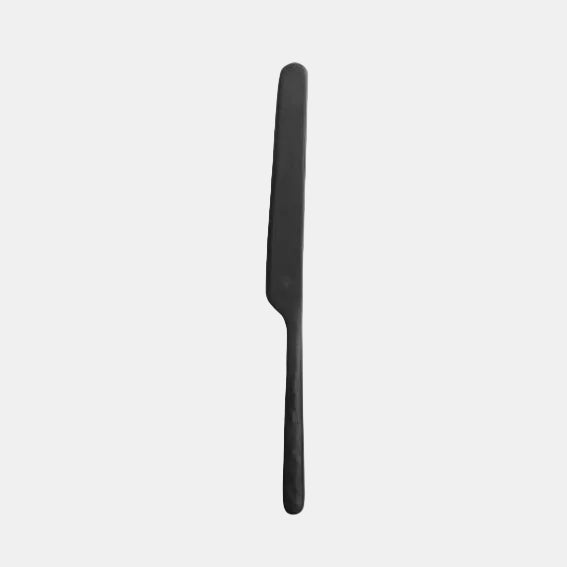 Cubertería acero inox mate Kodai Vintage Black - 12 Uds. - Klimer