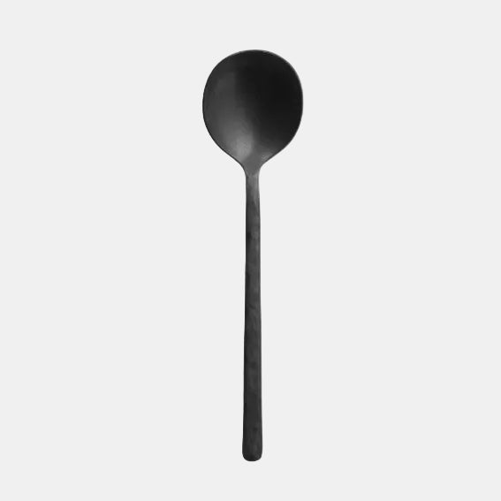 Cubertería acero inox mate Kodai Vintage Black - 12 Uds. - Klimer